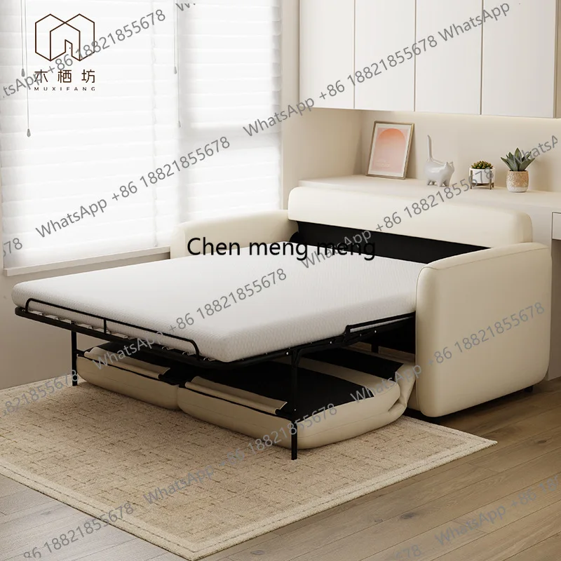 Petal high-end flipped sofa bed with mattress type integrated dual-purpose two-in-one living room small apartment