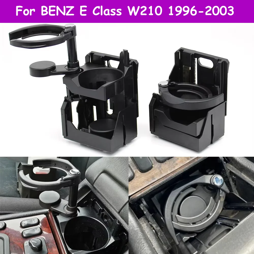 LHD Car Center Console Beverage Water Drink Cup Holder For Mercedes Benz E Class W210 E230 E300 E320 E400 1996-2003