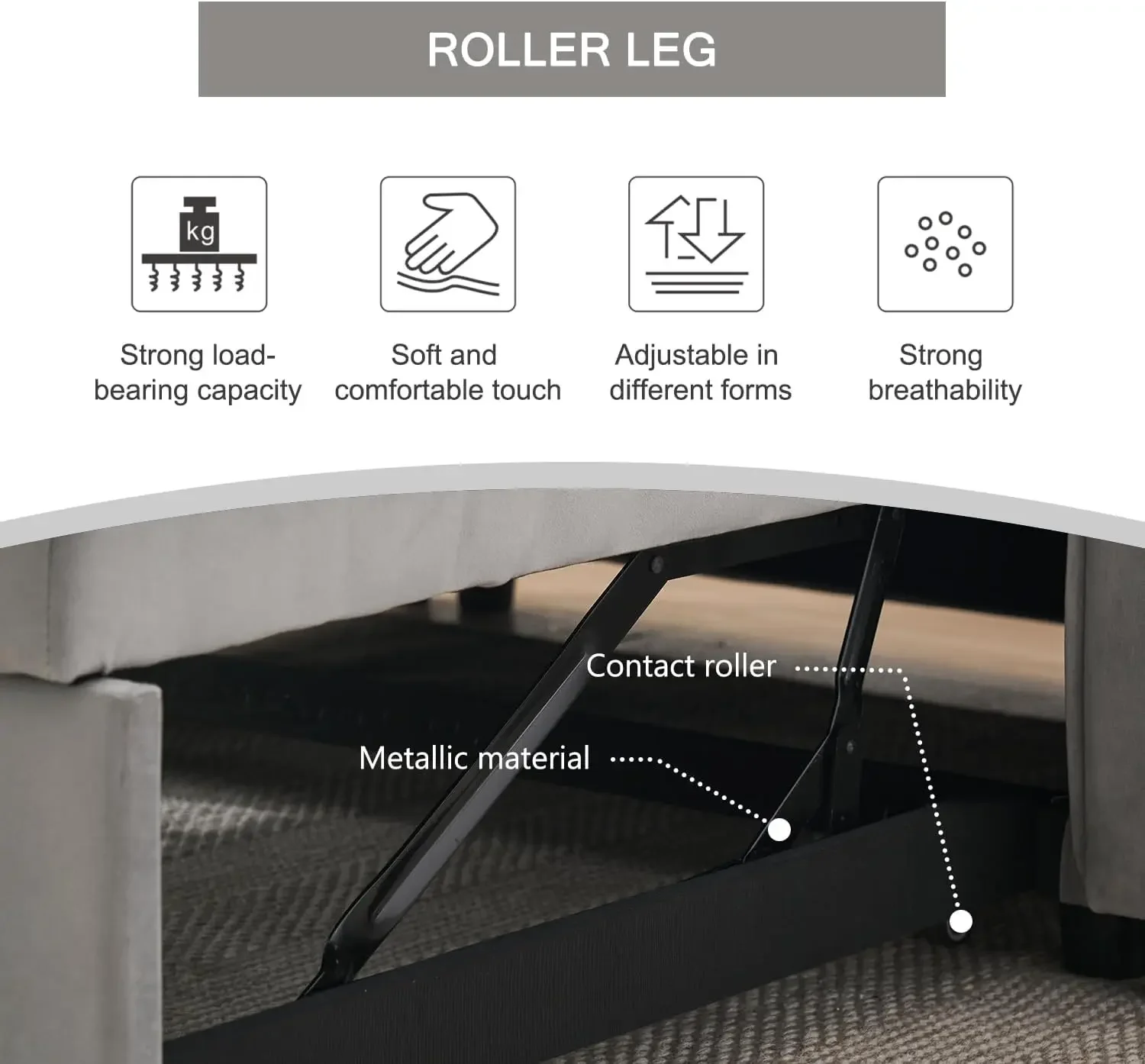 3-In-1 Converteerbare Slaapbank, Modern Fluwelen Loveseat Futon Bank Uittrekbed Met Verstelbare Rugleuning, Opbergvakken