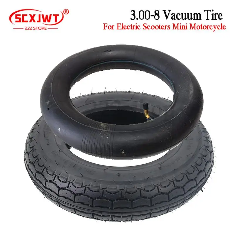 

Tubeless 3.00-8 For electric vehicle vacuum tire 3.00-8 4PR 38J Motorcycles, Electric Scooters