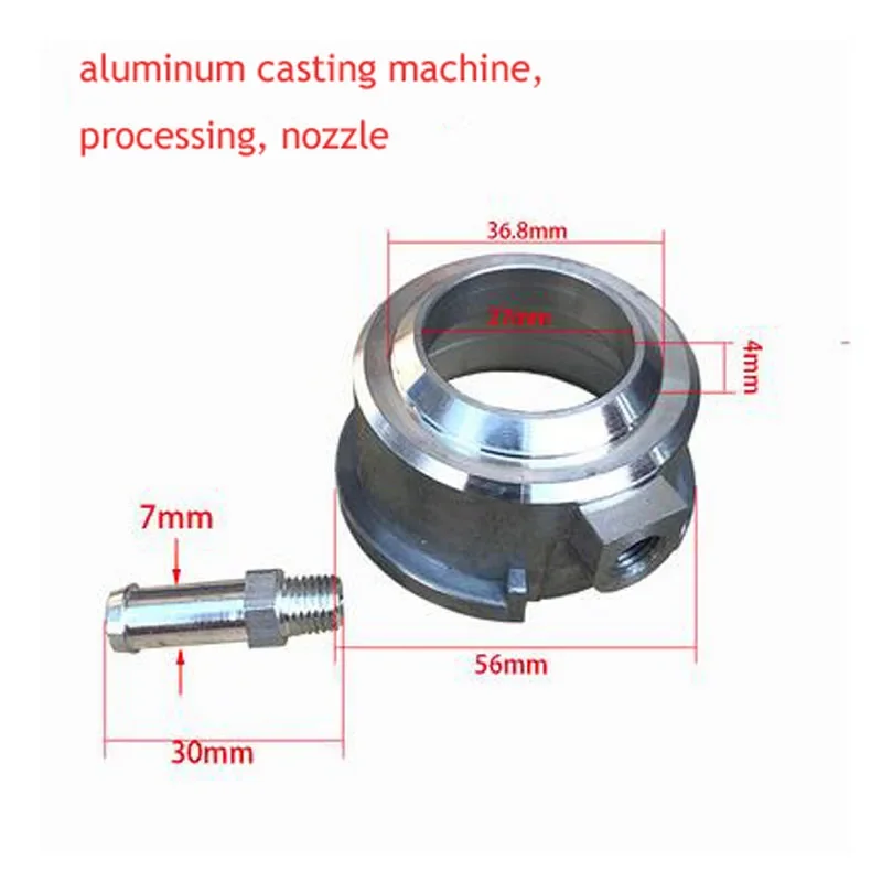 1PC Car Water Tank Thickened Aluminum Water Nozzle Water Chamber Neck Nozzle Machining Argon Arc Welding Radiator Cover