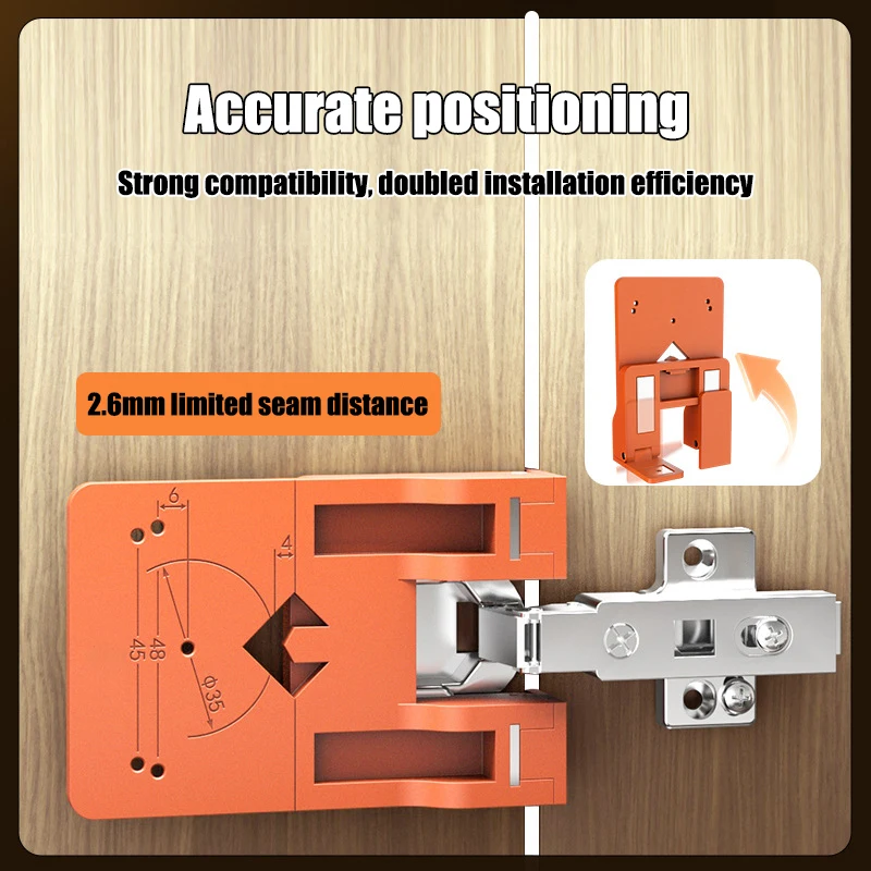 Magnetic Fixing Plate Hinge Installation Fixing Plate Portable Fixator Cabinet Door Hinge Mounting Auxiliary Woodworking Tool