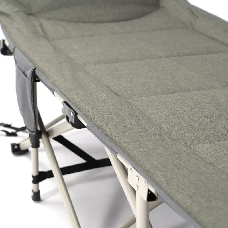 Adults Camping Beds Outdoor Portable Foldable Bed Lounge Travel Office Garden Sleeping Lightweight Tent Cot Beds With Pocke