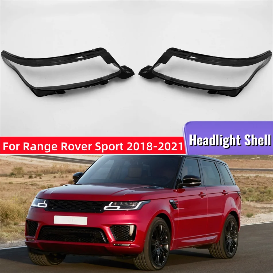 

For Land Rover Range Rover Sport 2018 2019 2020 2021 Accessory Cars Lampshades Lamp Shell Headlights Lights Glass