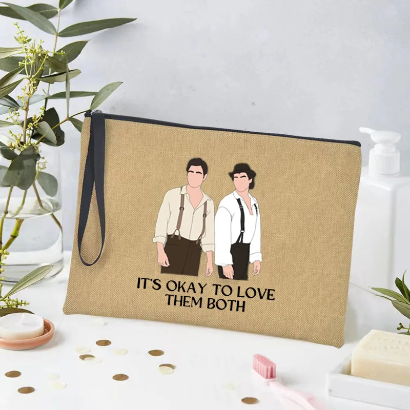 It's Ok To Love Them Both Team Conrad Jeremiah Cousins Print Makeup Bag Travel Lipstick Bags Pencil Case for School Wallet