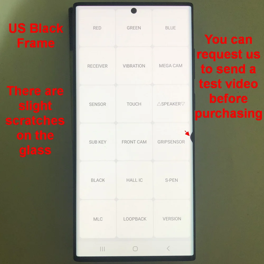 With defects Amoled For Samsung Galaxy S22 Ultra 5G S908U S908 S908B LCD Display Touch Screen Digitizer Assembly 100% testing