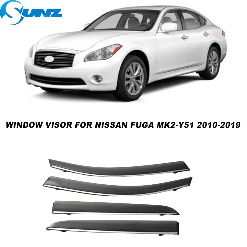 

Side Window Deflector For Nissan Fuga MK2-Y51 2010 2011 2012 2013 2014 2015 2016 2017 2018 2019 Car Sun Rain Shade Visor Shield