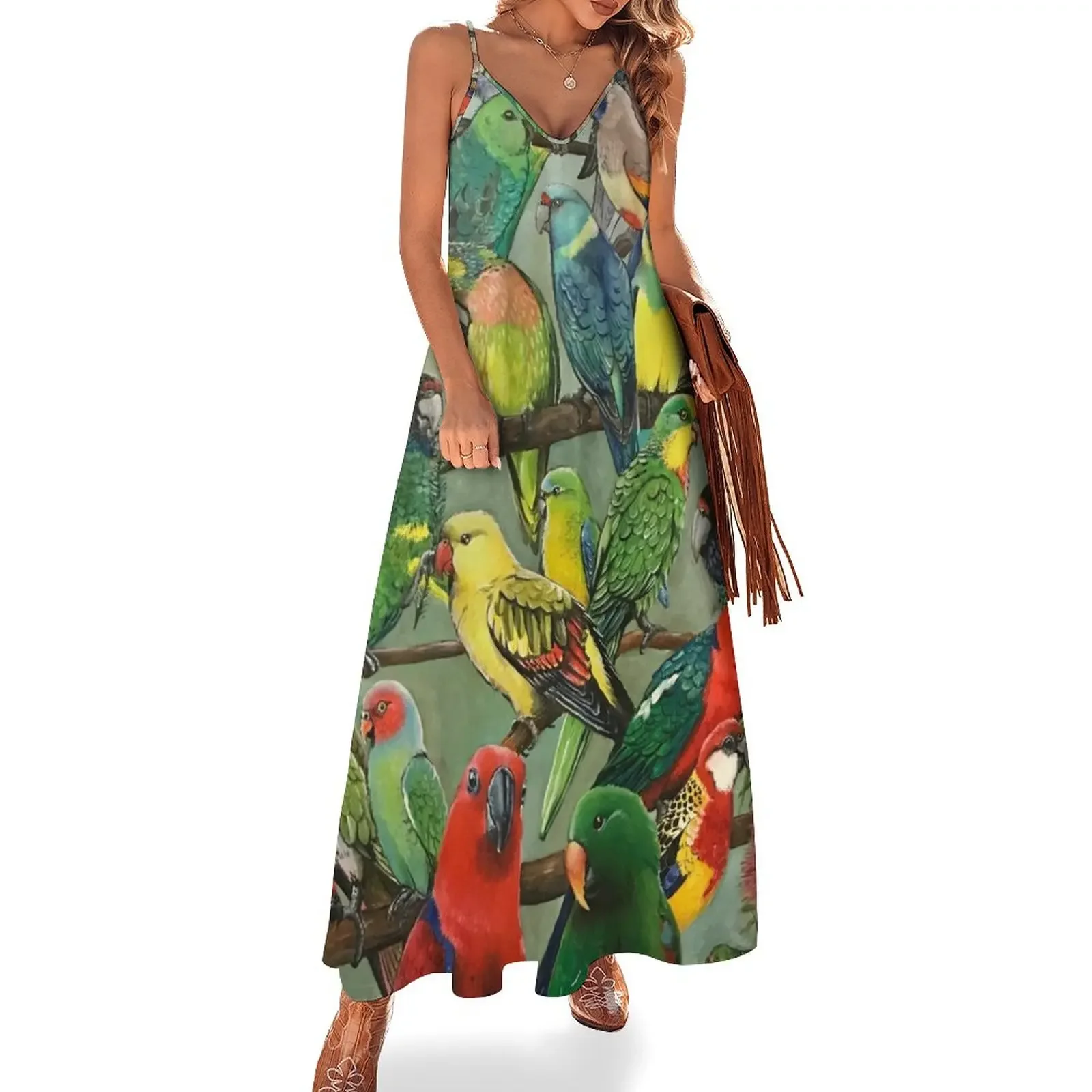 

Australian Parakeets Sleeveless Dress long sleeve dresses women's clothing trend 2024 summer dress for women 2024