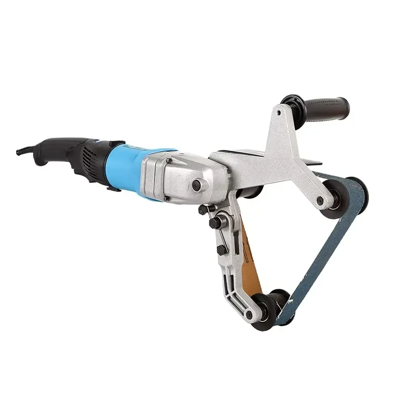 Electric Triangle Handheld Polisher Sander for Tube Surface Finishing Wired Power Tool for Metal Wood Grinding and Buffing
