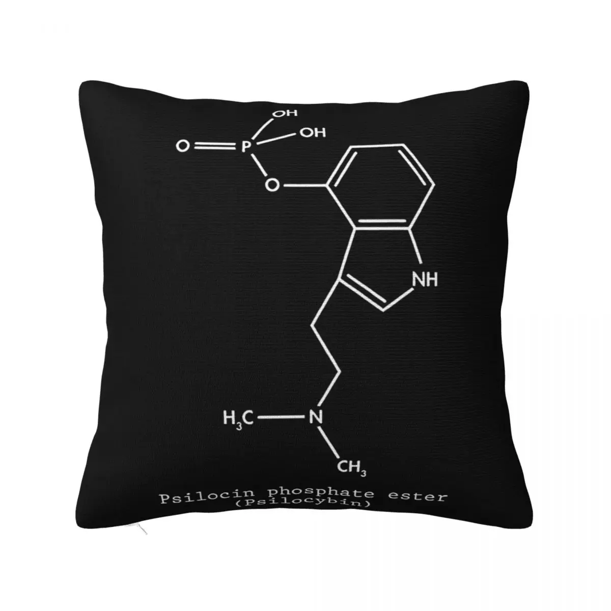 Psilocybin Molecule Mushroom Magic Psilocybin Stoner Gift Hippie Tee Straight Pillow Case