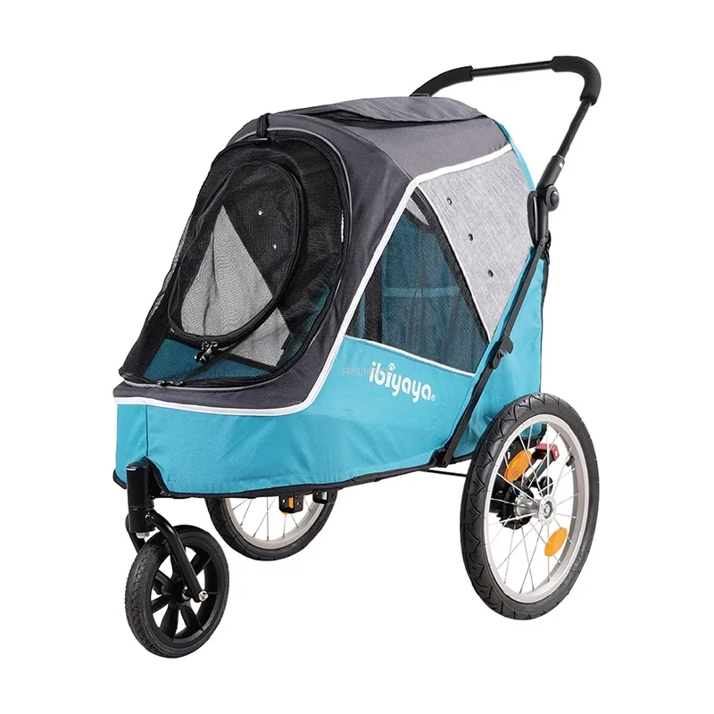 Modern Removable Washable Stroller for Dogs Small Medium Dog Cat Pet Strollers Connection Bicycle Three-wheeled Dog Stroller