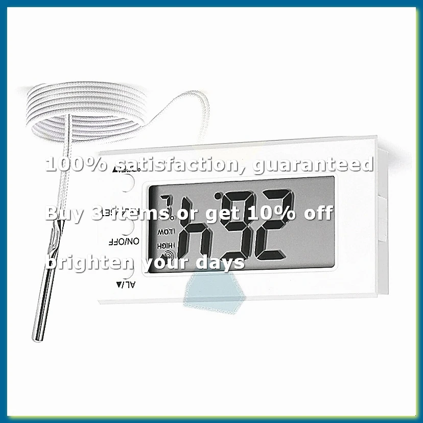 Digital Oven Thermometer with Probe -58°F to 572°F, High Low Temperature Alarm, LCD Display, Celsius/Fahrenheit Switch