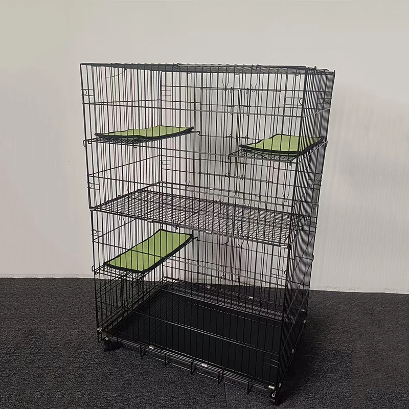 Three-layer platform cat cage Foldable pet cat cage Villa cat cage
