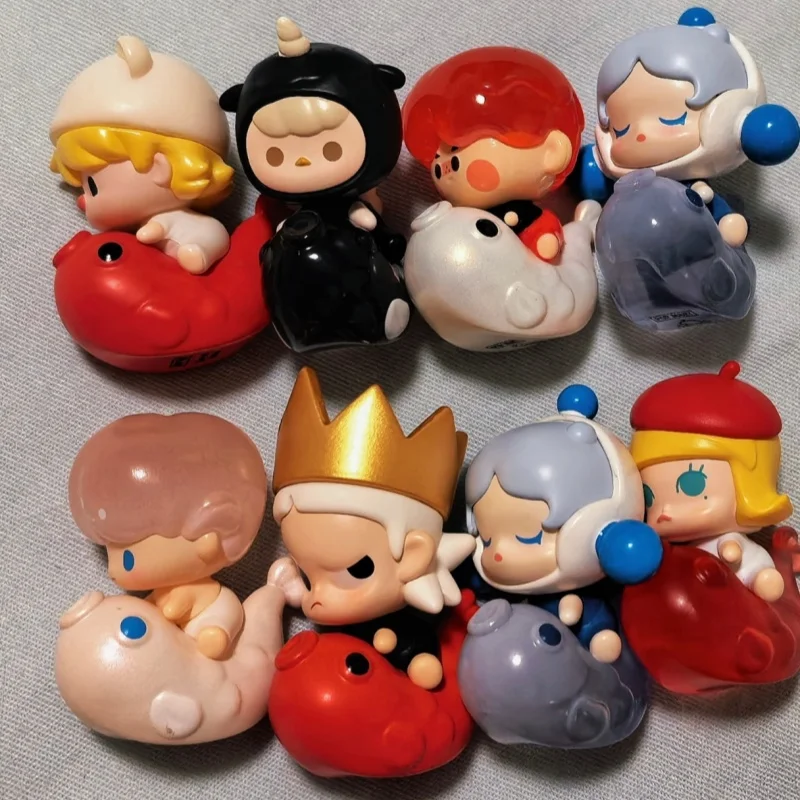 

Подлинная мини-слепая коробка PopMart Popbean Lucky Charm Series, милая кукла, настольное украшение, модная игрушка, Коллекционная модель, гаражный комплект