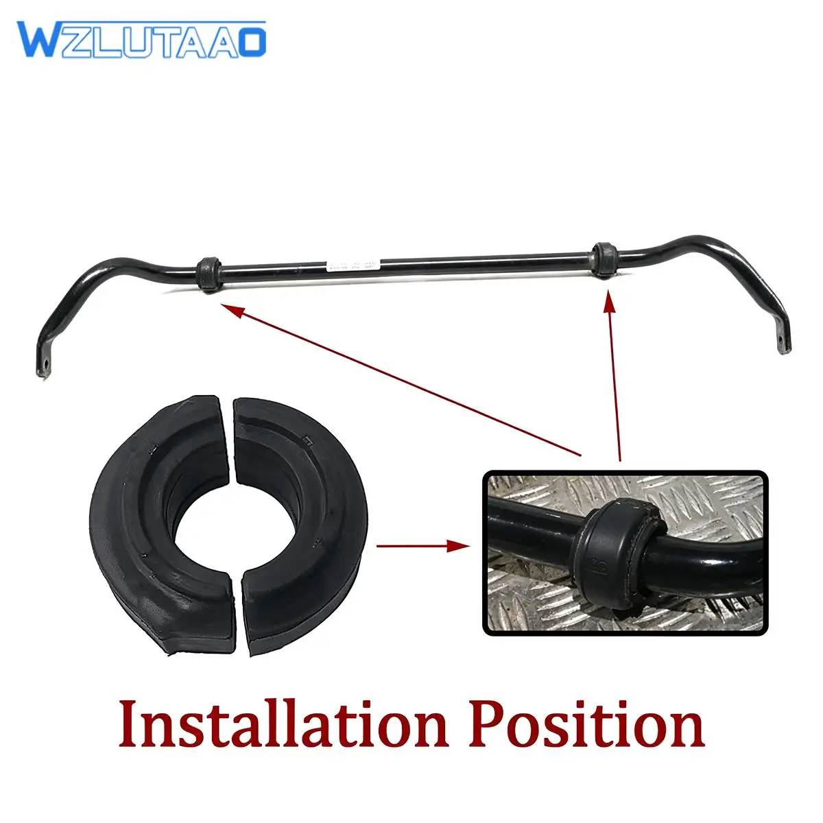 For 4M0411305A 4M0411305  4M0411336 4M0411327 Front Stabilizer Sway Bar Bushing & Bracket Kit For Audi Q7 4MB / Q8 / SQ7 / SQ8