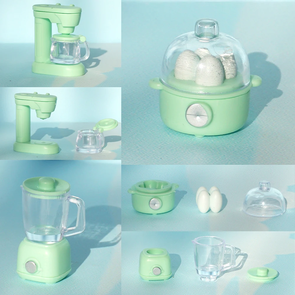 Juego de cocina pequeño DIY, 1/12 cabinas, casa de muñecas, mesa de comedor en miniatura, horno para hornear, accesorios, modelo, juguetes para jugar a las casitas