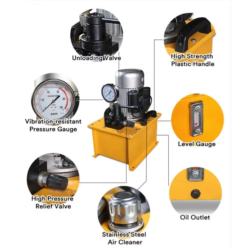 

Tractor Power Steering Kit, Hydraulic Cylinder Base Leveling De vice, Battery Pack, High-pressure Oil Pump for Lift