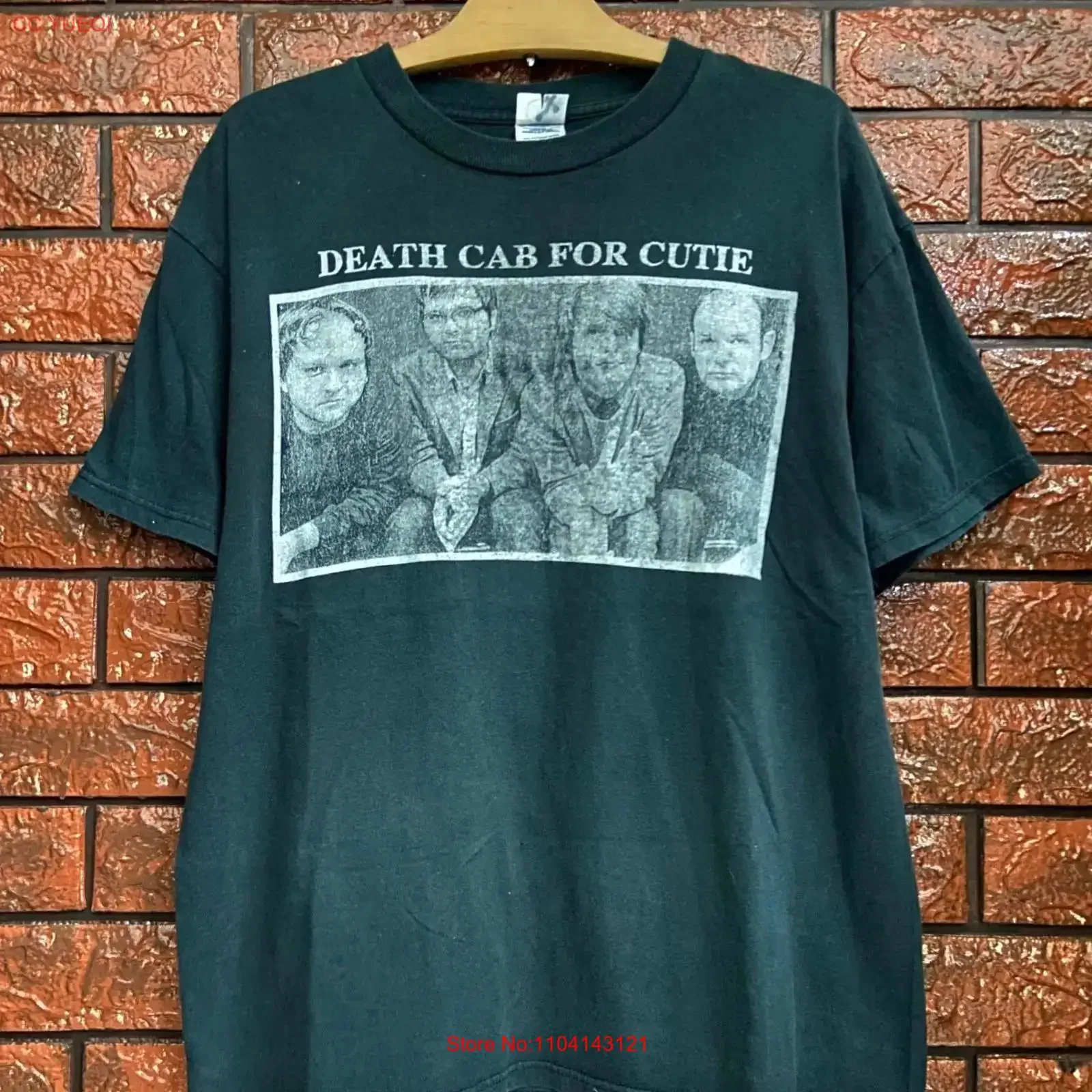 Camiseta Vintage Death Cab for Cutie, para Miembros de la Banda, Negra, Tallas S a 5XL, Modelo SN570, Lavada, Casual, Suave, Versátil, Elegante, Unisex