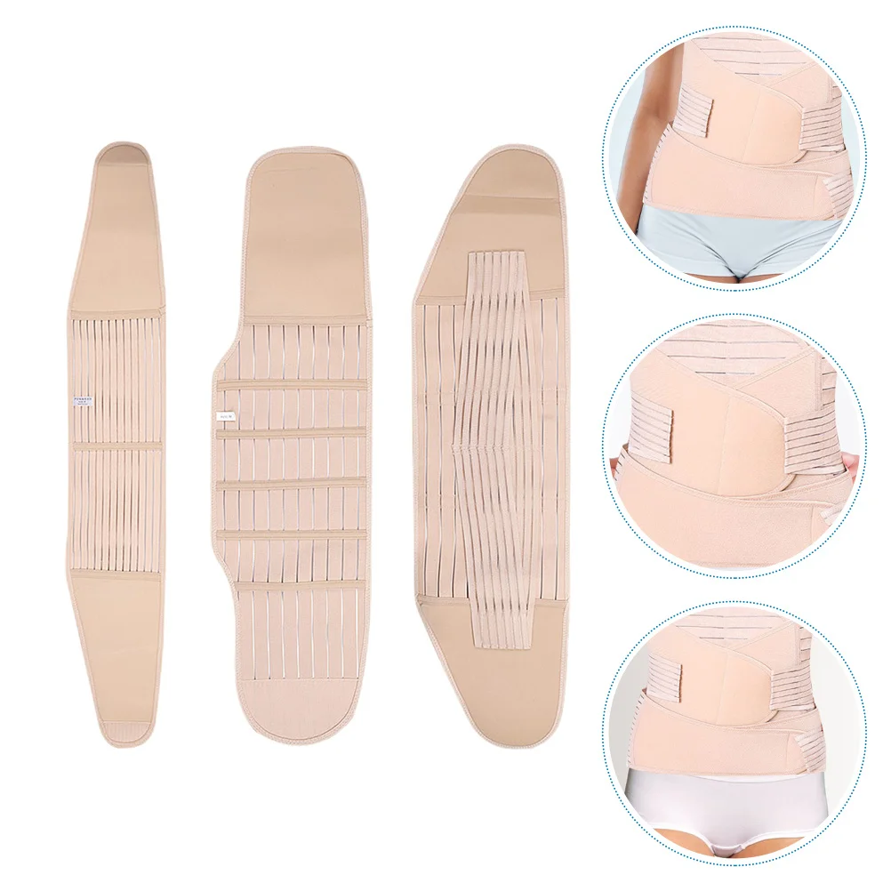 3 قطعة حزام البطن بعد الولادة البطن الموثق مقاومة للاهتراء المهنية النساء تشكيل الجسم التخسيس اليوغا الرياضة آمنة مرنة