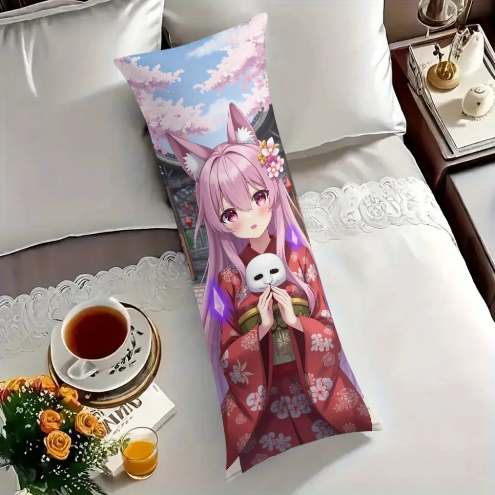 Full Body Anime Pillow Case 20X59 Inches 50X150Cm Hypoallergenic Polyester Zipper Closure Machine Washable Side Back Support Wai