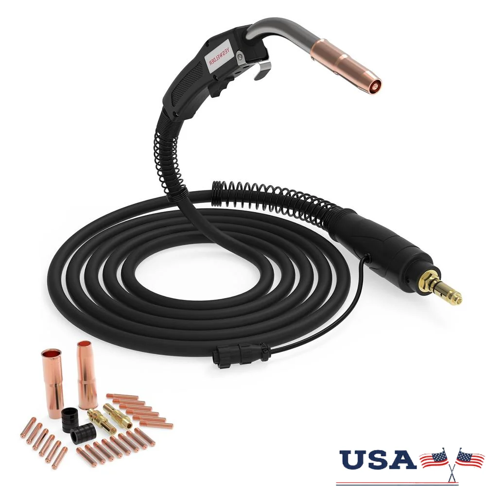 250Amp MIG Welding Gun Torch Tweco #2 Lincoln 200/250L K533 Kit 15ft Cable Duty Cycle 60% Farm Shop Auto Body Maintenance