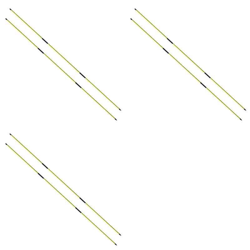 【SPECIAL】Golf Alignment Sticks Training Aid 6 Pack,3-Section 48 Inch Golf Swing Trainers Foldable Practice Rods Aiming Sticks
