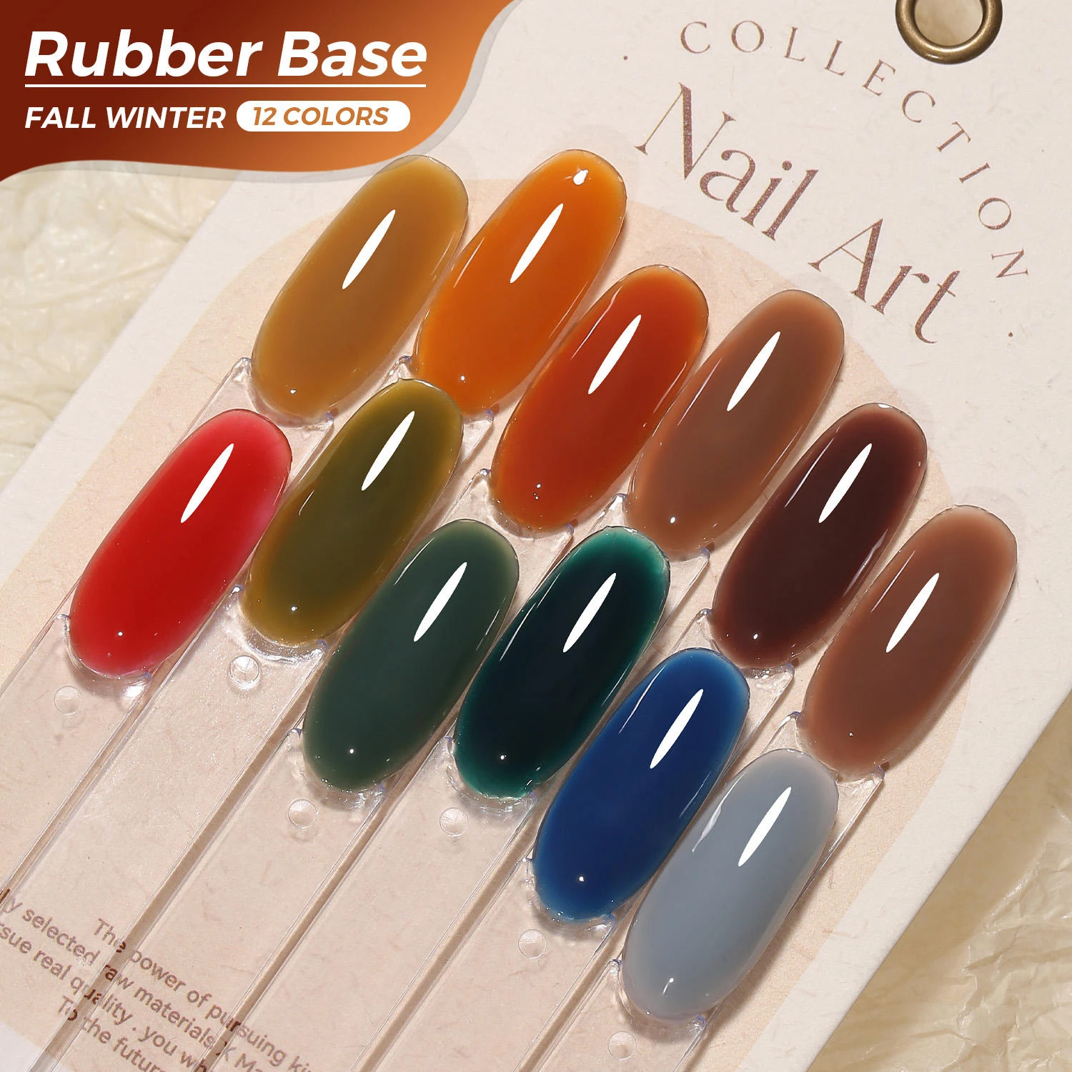 JTING 1 قطعة 15 مللي خريف شتاء 12 ألوان المطاط قاعدة هلام البولندية 2 في 1 قاعدة اللون هلام طلاء الأظافر Uv جيل للأظافر