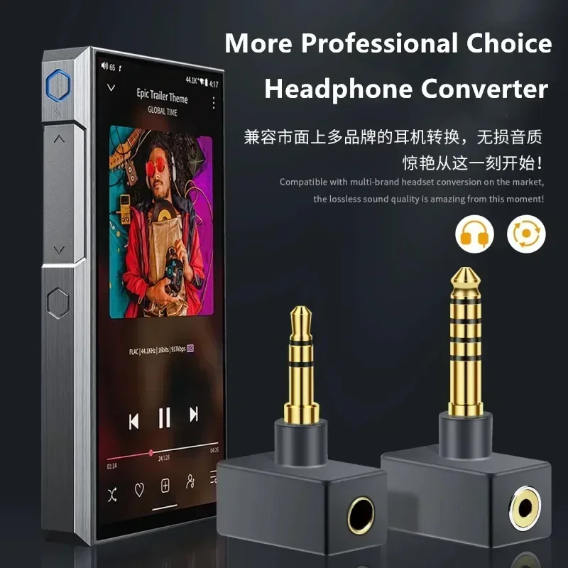 Audiophile Adapter 2.5mm 3.5mm 4.4mm Connector Male To Female Jack Converters 2.5 3.5 4.4 Audio Converter Consumer Electronics