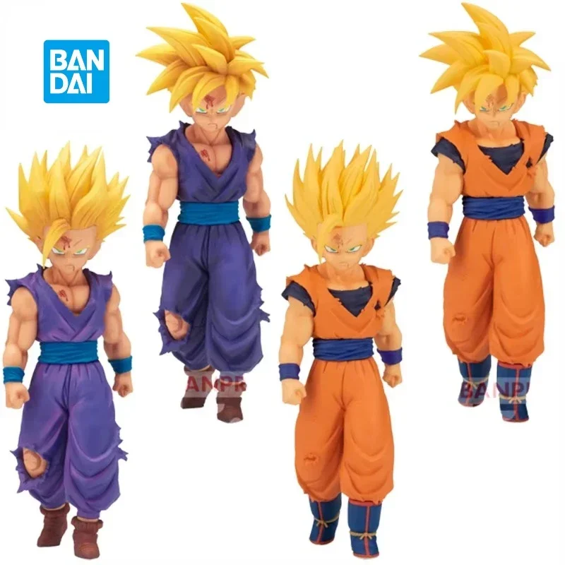 En Stock Original Bandai Dragon Ball Banpresto Solid Edge Works Son Gohan figura de Anime modelo de PVC adornos coleccionables juguetes regalos