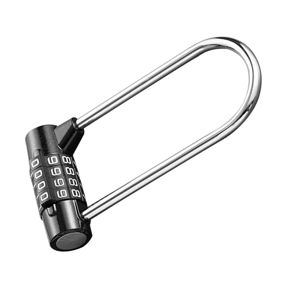 قفل مجمع مكون من 4 أرقام، قفل أمان مدمج خفيف الوزن وقابل لإعادة الضبط لحقيبة أدوات الصالة الرياضية، قفل معدني بكلمة مرور #6