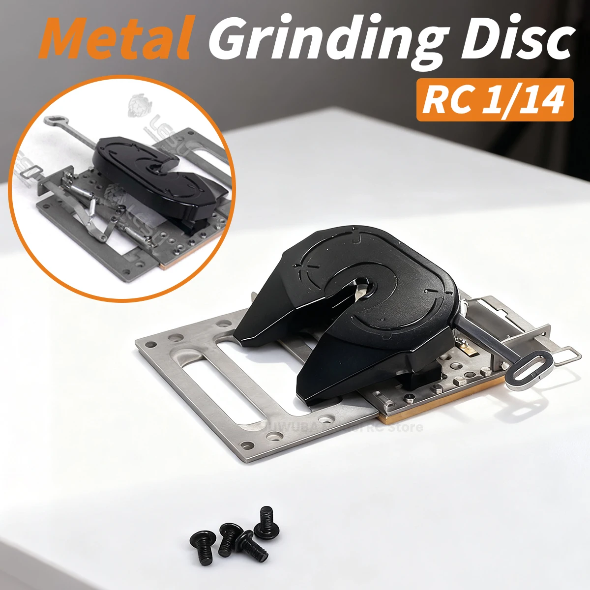 LESU Metal Movable Fifth Wheel M-7004-A For 1/14 Tamiya RC Truck Tractor Car Model DIY 1/14 RC Tractor Toy Parts Accessories