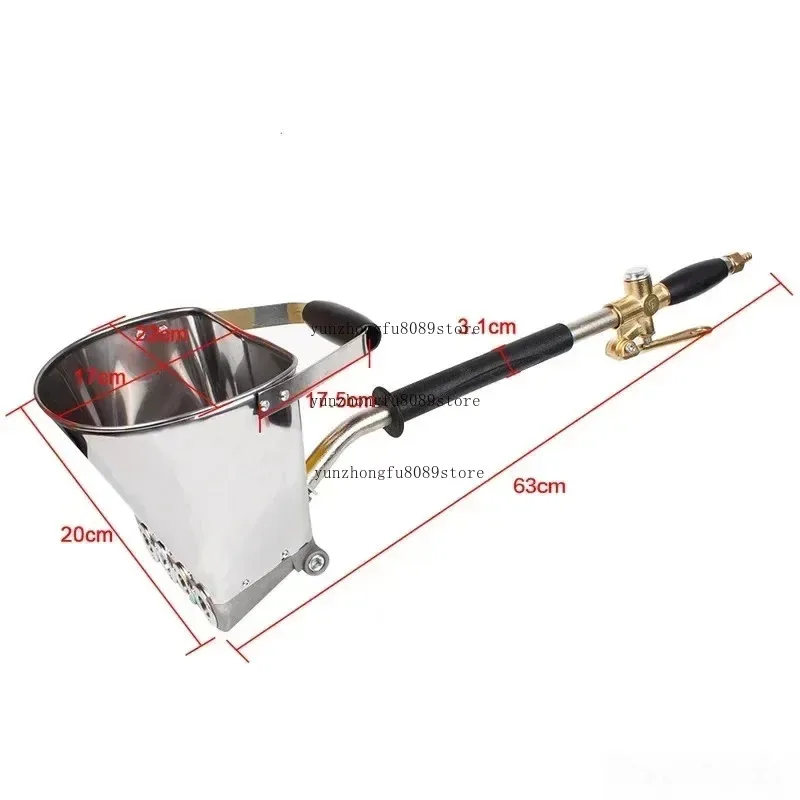4-5L Hopper Bucket Cement Plaster Spray Gun Lightweight High Efficiency Mortar Wall Sprayer Uniform Spraying Tool