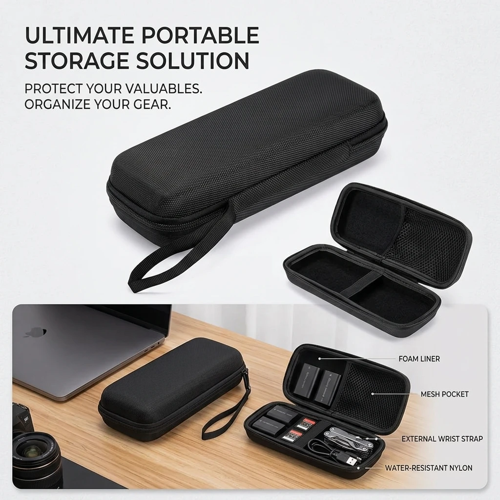 Tianyu Clamp Shaped Watch Storage Bag Hard Shell Multifunctional Storage Box 22x9x5 Car Hardware Tool Storage Bag