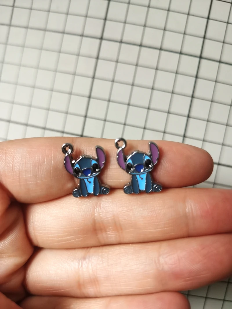 

10 шт., кулон с мультяшной стежкой, DIY ювелирные изделия, ожерелье, серьги, браслет, ювелирные изделия, серьги, подвески