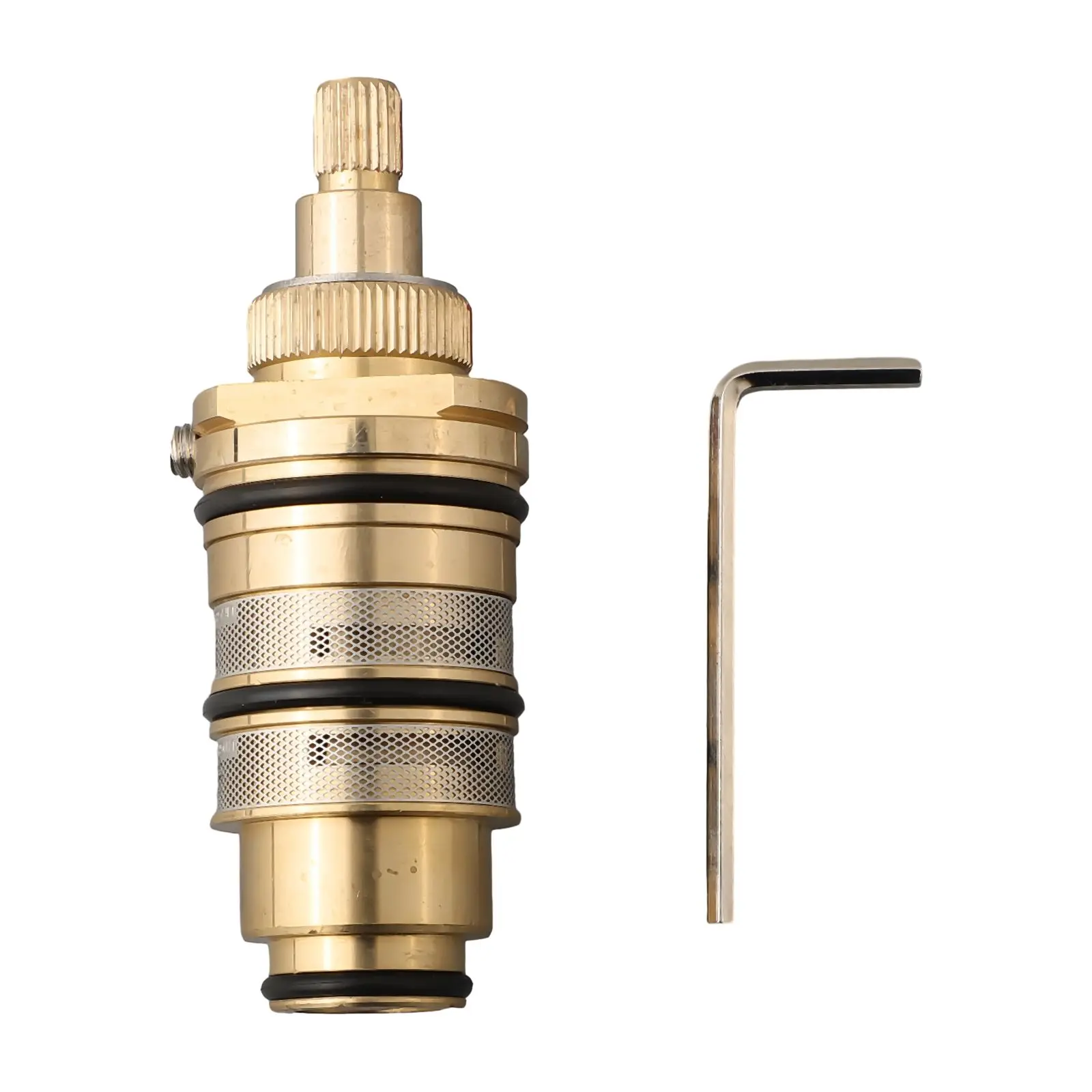 

Thermostatic Cartridge Valve Temperature Control Golden Spool Control Precision Brass Built-in Thermal Components