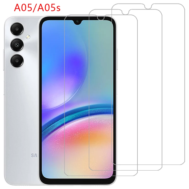 tempered glass phone case for samsung galaxy a05 a05s back cover on samsunga05 galaxya05 a 05 s 05s 05a 360 samsun galxy glaxy