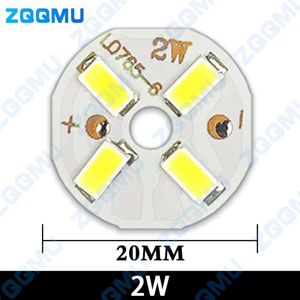 Imagem -02 - Placa de Luz Redonda de Fonte de Luz Lâmpada Led de Alto Brilho 2w 3w 5w 7w 9w 31 Mm65 mm Lâmpada Faça Você Mesmo Fonte de Luz de Transformação Redonda com 10 Peças