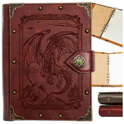 Dragão Vintage DND Notebook e Jornal, Handmade, Grandes Acessórios RPG, Presentes para Dragon & Dragons, 300 páginas, A5