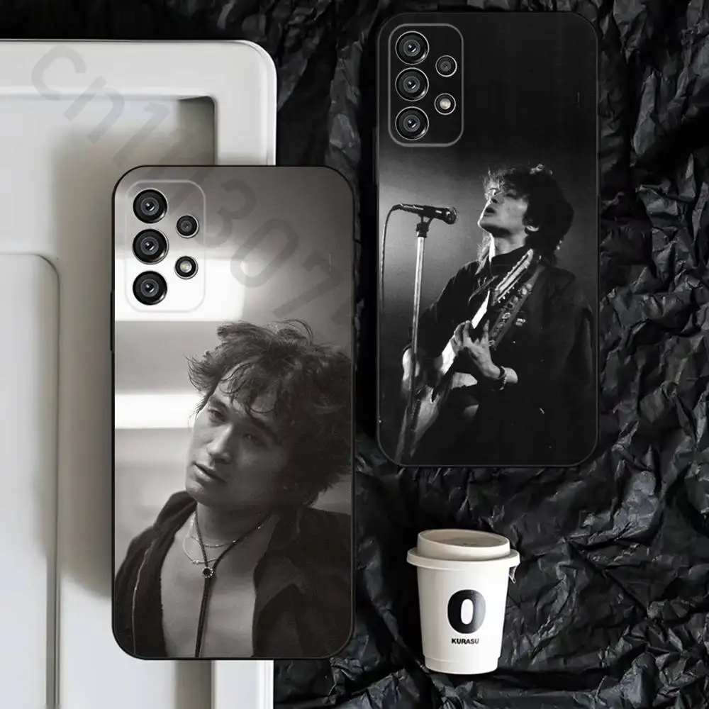 Band K-Kino Viktor Tsoi Phone Case For Samsung S9,S10,S20,S10,S21,S25,S24,S23,Ultra,FE,Plus,Lite,Soft Silicone Black Cover