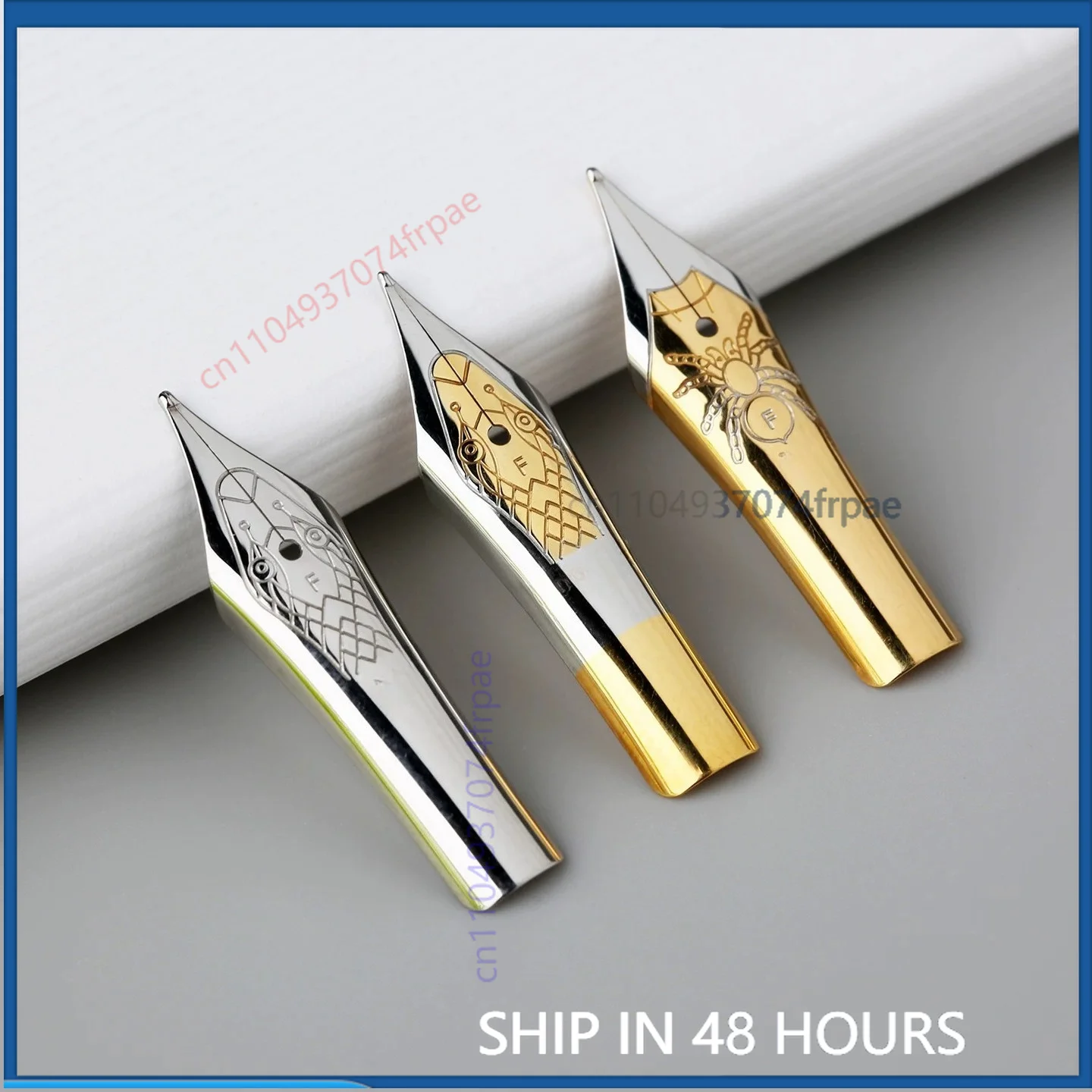 For MAJOHN No.5 #26 Pen Nib Set Fit RS1 RS2 F9 Interchangeable With SCHMIDT No.5 Fountain Pen Nib Assembly（4pcs）
