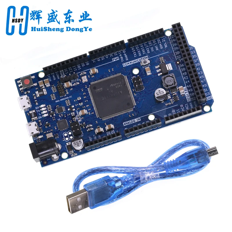 Official Compatible DUE R3 Board SAM3X8E 32-bit ARM Cortex-M3 / Mega2560 R3 Duemilanove 2013 For Arduino Due Board With Cable