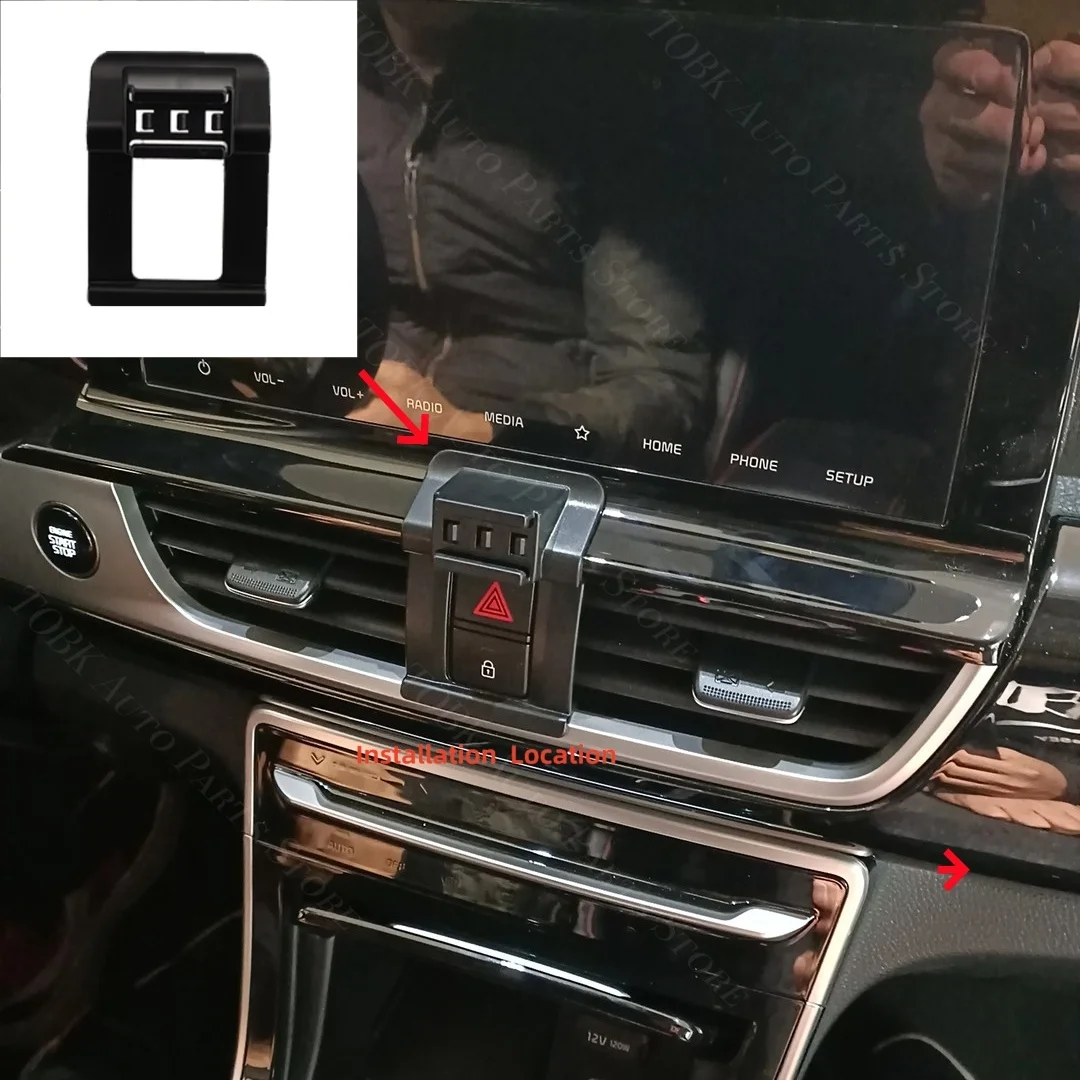 Magnetic Cellphone Bracket for Kia KX3 Seltos SP2c 2019-2021 Wireless Charging Special Fixed Base MagSafe Car Mount Accessoires