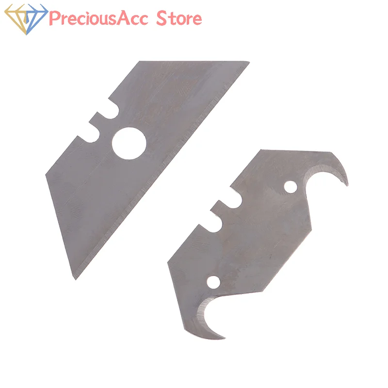 HOT 10Pcs Hook Knife Blade Dolphin Acrylic Board PVC Plastic Floor Construction Tool Cutting Horn Carpet Steel