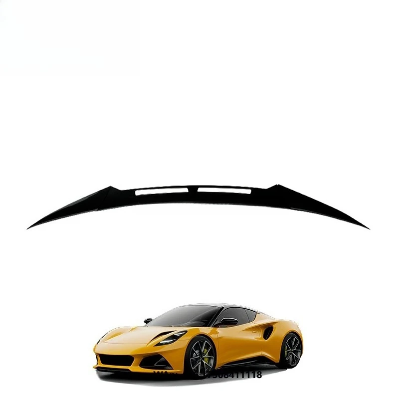 Latest Design Duck Wing Rear Spoiler Kit Carbon Fiber Single Deck 6-Piece Polished Finish for Lotus Emira
