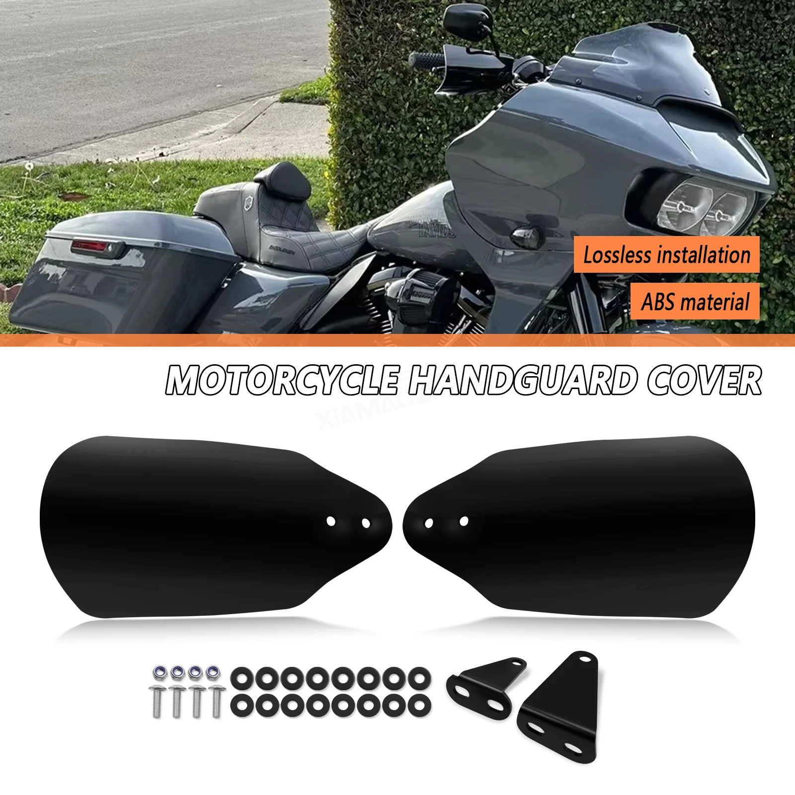 

Motorcycle Handguard Shield Hand Guard Protector For Touring Electra Glide Road King Glide Freewheeler 2014-2020