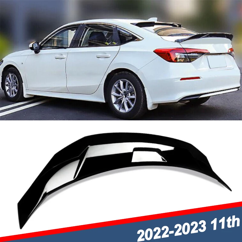 

Спойлер багажника Highkick в стиле JDM для Honda Civic, 11th Sedan, 4 двери, 2022 2023, хвост заднего крыла
