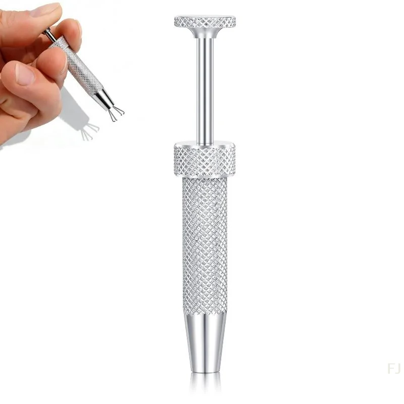 [YU]Piercing Ball Grabber Small Jewelry Beads Tweezer With 4 Jaw Holder Diamond Claw Tweezers For IC Chip Gems Nuts Puller Tool