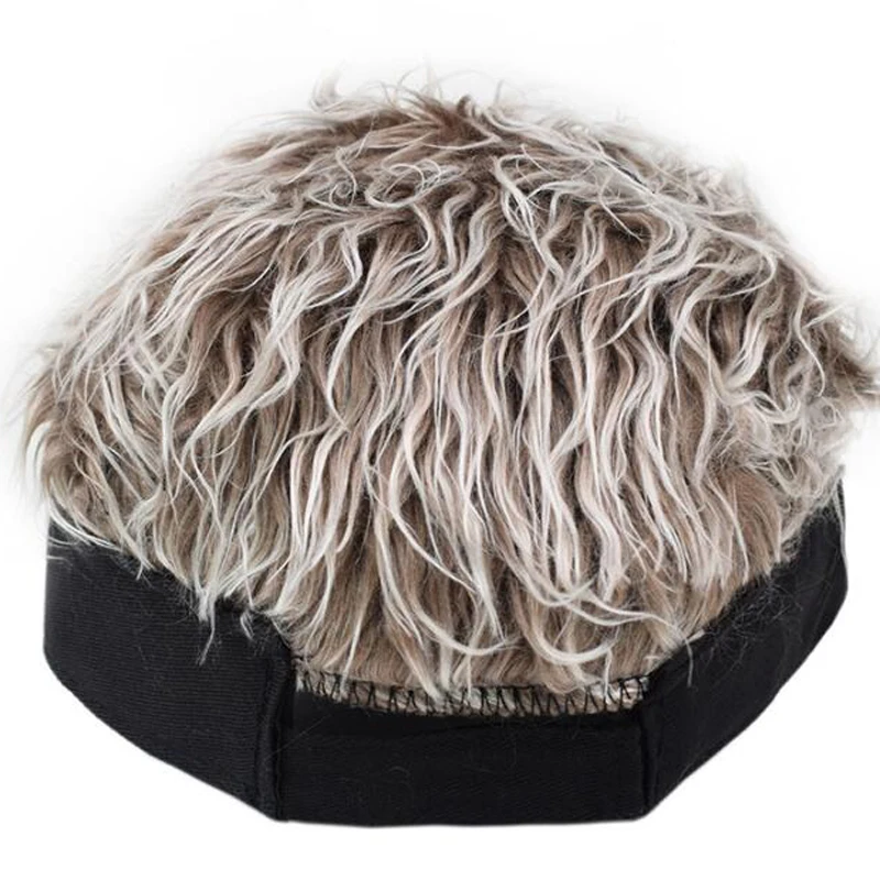 2024 New Baseball Cap Men Women Beanie Wig Hat Fun Short Hair Caps Breathable Soft for Party Toupee Hats Outdoor