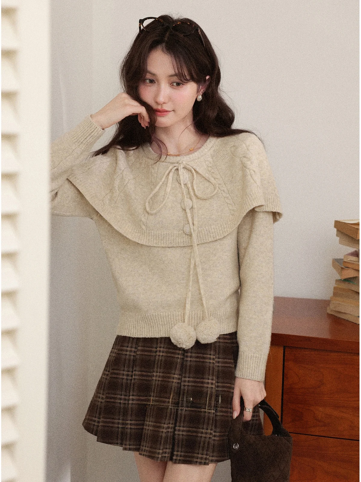 

Оливвенский свадебный трикотаж Oaeal, женский осенне-зимний новый вязаный свитер Sle Aosphere Small ence