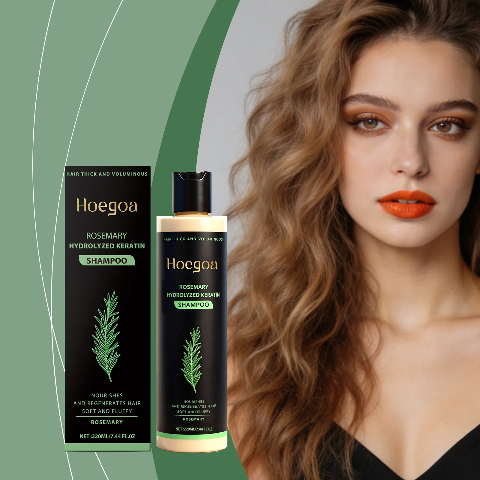 Rosemary Hair Care Shampoo - Gently cleanses hair, leaving it nourished, smooth, voluminous, and silky